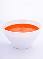 Creamy carrot soup
