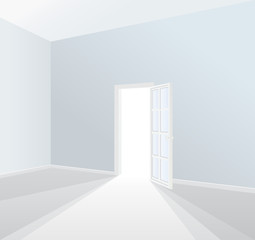 white room interior