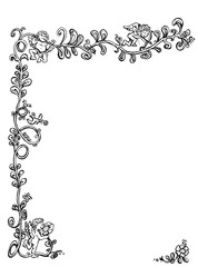 little angels decorative illustration