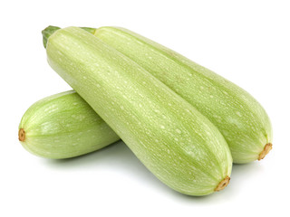 Fresh vegetable marrow. Isolated on white