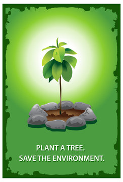 Plant a tree poster