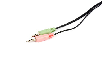 audio plugs isolated