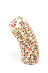 isolated muffin paper tower