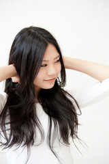 Fototapeta premium a portrait of beautiful asian woman