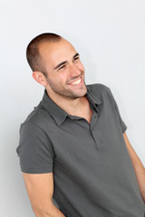Fototapeta premium Portrait of handsome smiling man