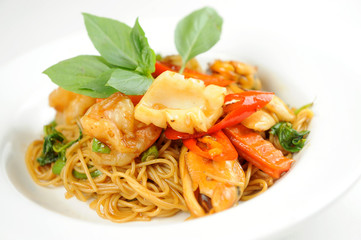 spaghetti seafood