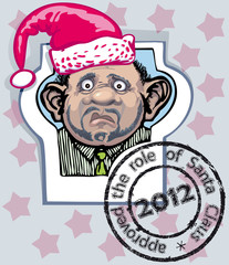 Obraz premium Photos of the documents. Man with unusual ears.