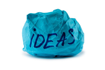 Rejected idea concept with paper