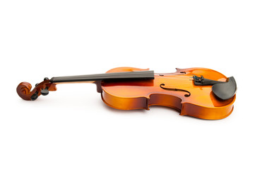 Violin isolated on the white