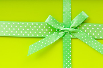 Close up of gift box