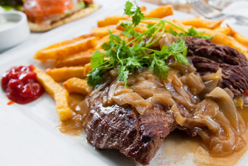 juicy steak beef