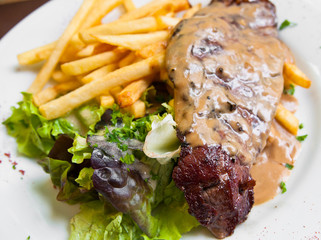 juicy steak beef