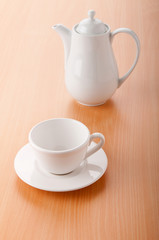 Tea on the wooden table