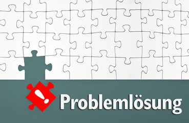 Puzzle mit Problemlösung