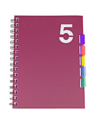Closed office notebook