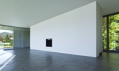 interior, emty room in modern apartment