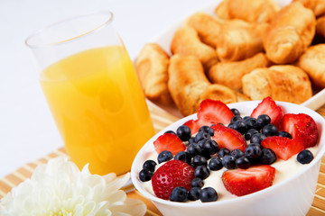 Early breakfast.