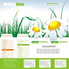 Web site vector design template