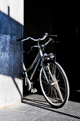 Fototapeta na wymiar Retro bikes near the wall in Rome