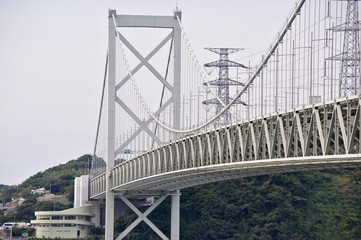 bridge between the islands in japan