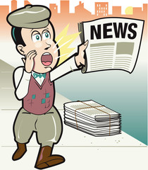 Retro Newsboy