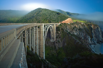 Bixby Creek Bridge in Big Sur, California.