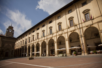 Fototapeta na wymiar Arezzo, Piazza Grande