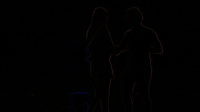 Dancing silouettes