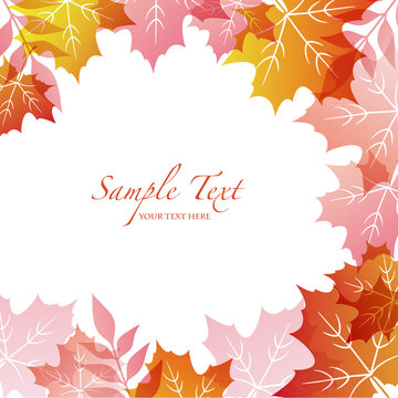 autumn background with maple