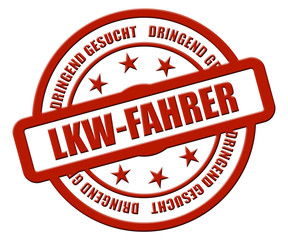 Sternen Stempel rot rel rt LKW-FAHRER
