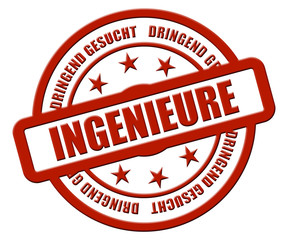Sternen Stempel rot rel INGENIEURE