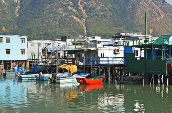 Tai O fishing village in Hong Kong