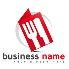 Obraz premium logo menu restaurant