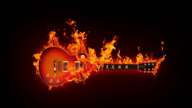 Fire guitar