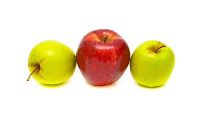 apples isolated on a white background