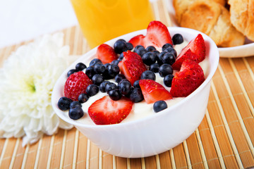 Early breakfast.