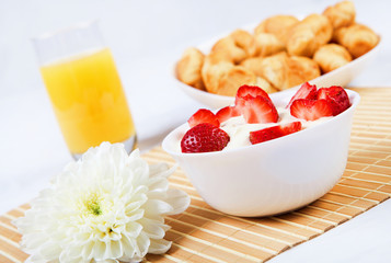 Early breakfast.