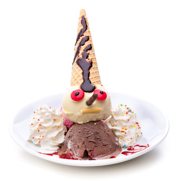 Kindereisbecher der Eiszauberer