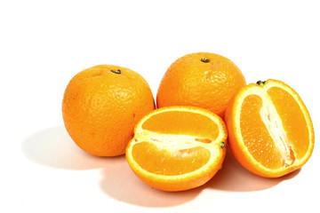 isolated oranges