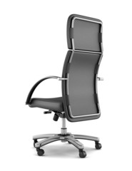 Fototapeta premium modern black office chair isolated on white background