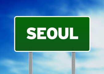 Seoul Road Sign