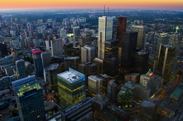 Fotobehang Toronto cityscape at dusk © razvanmatei