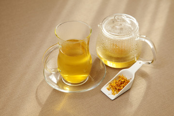 朝のハーブティータイム