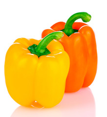 Bell pepper isolated on white