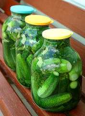 Homemade cucumbers