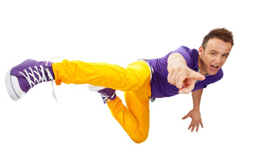 cool looking dancer posing