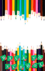 Back to school frame, education concept