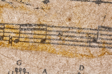 old musical notes