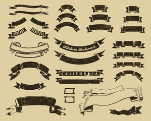 Fototapeta premium Ribbons set