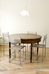 Modern dining-room interior.